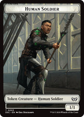 Human Soldier // Scarecrow Double-Sided Token [Duskmourn: House of Horror Commander Tokens] | Deep Dive Games St. Marys