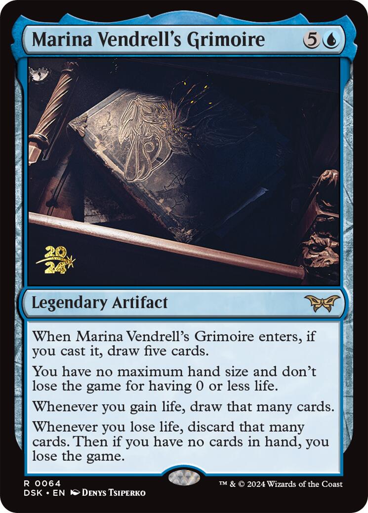 Marina Vendrell's Grimoire [Duskmourn: House of Horror Prerelease Promos] | Deep Dive Games St. Marys