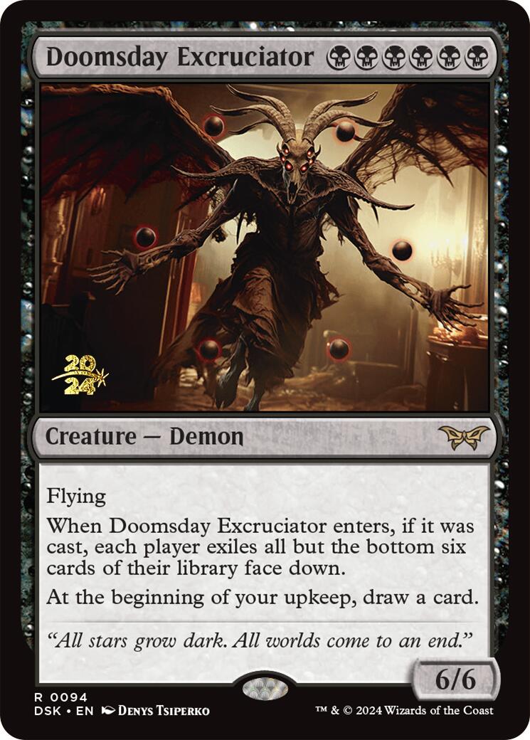 Doomsday Excruciator [Duskmourn: House of Horror Prerelease Promos] | Deep Dive Games St. Marys