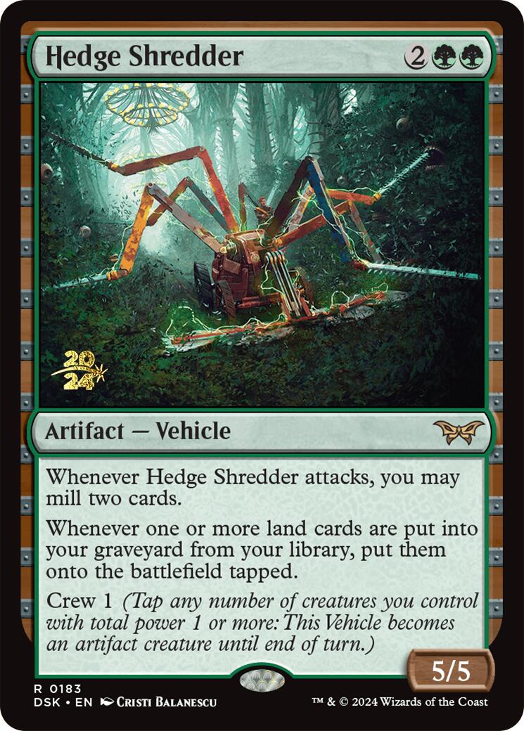 Hedge Shredder [Duskmourn: House of Horror Prerelease Promos] | Deep Dive Games St. Marys