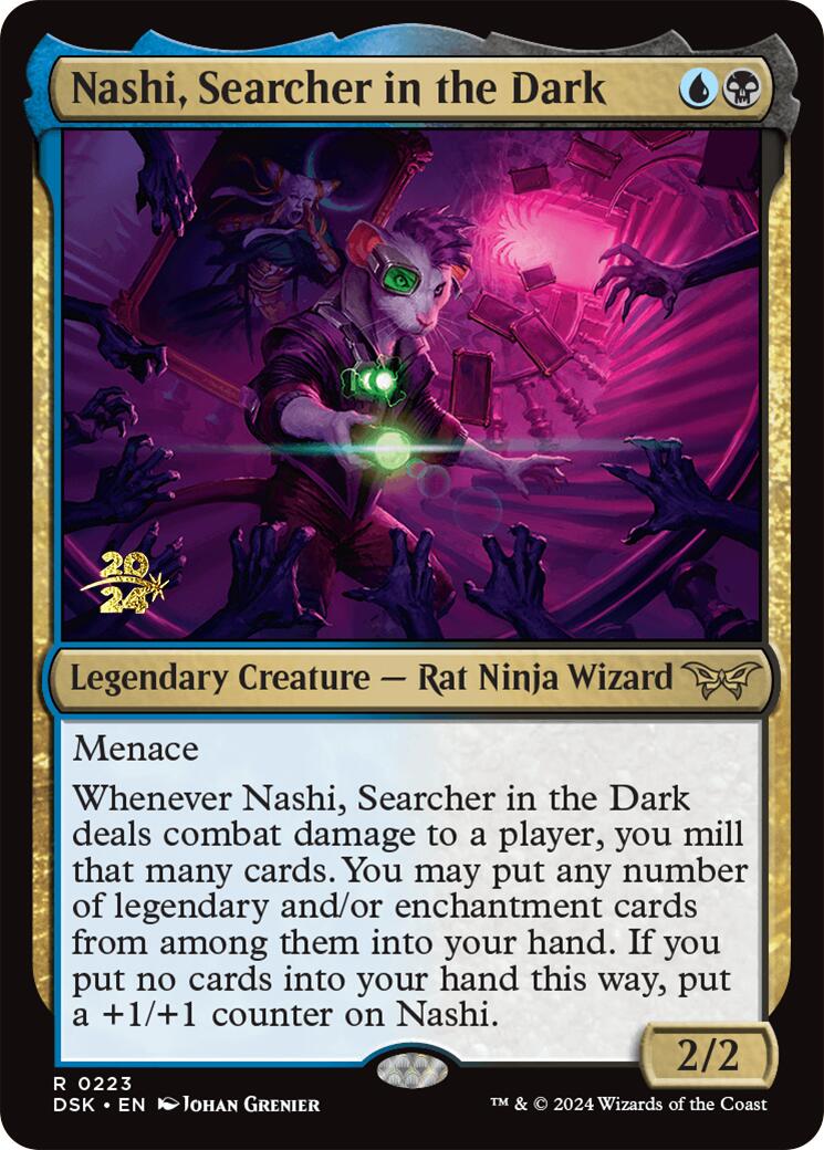 Nashi, Searcher in the Dark [Duskmourn: House of Horror Prerelease Promos] | Deep Dive Games St. Marys