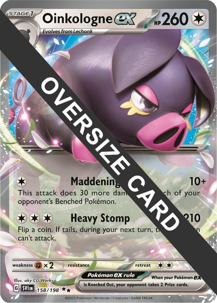 Oinkologne ex (158/198) (Jumbo Card) [Scarlet & Violet: Black Star Promos] | Deep Dive Games St. Marys