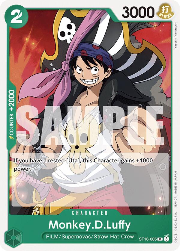 Monkey.D.Luffy [Starter Deck: GREEN Uta] | Deep Dive Games St. Marys