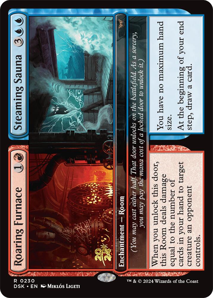 Roaring Furnace // Steaming Sauna [Duskmourn: House of Horror Prerelease Promos] | Deep Dive Games St. Marys