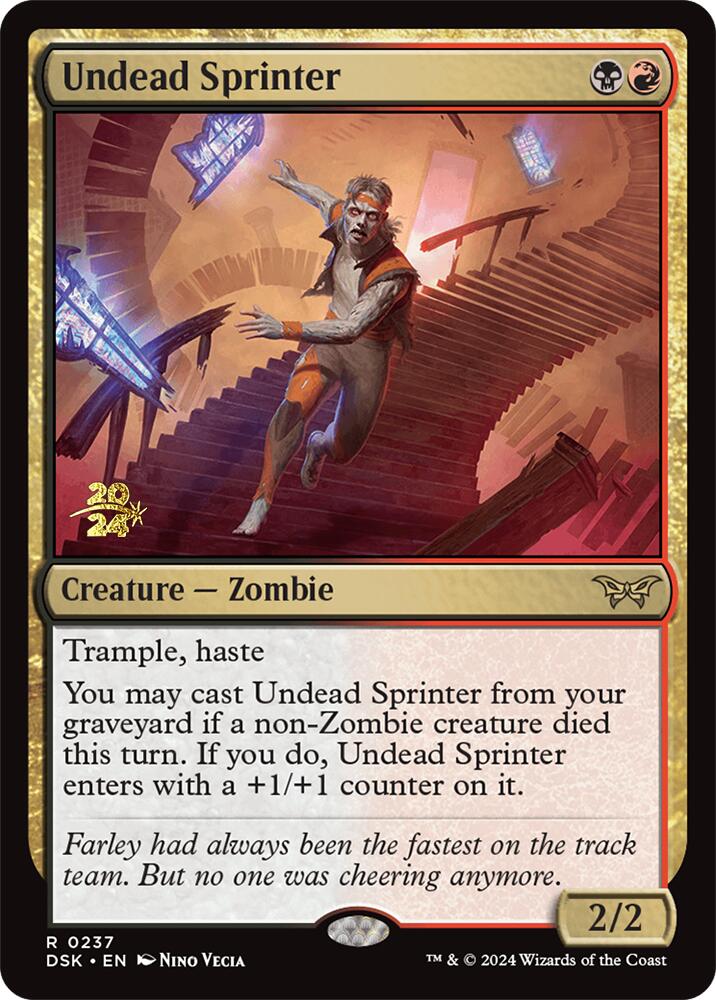 Undead Sprinter [Duskmourn: House of Horror Prerelease Promos] | Deep Dive Games St. Marys