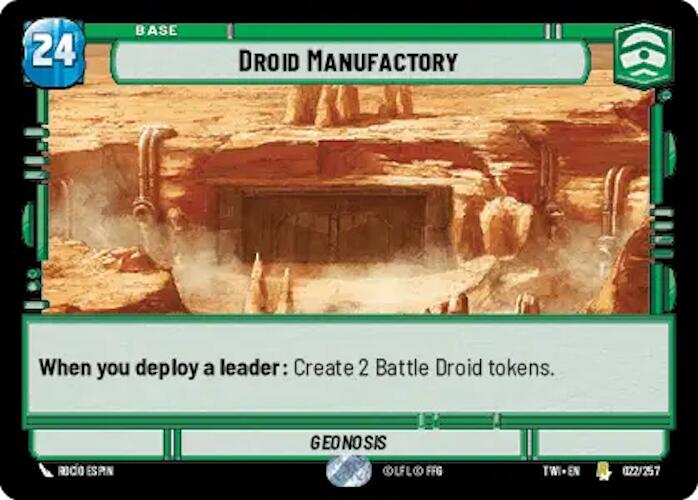 Droid Manufactory (022/257) (022/257) [Twilight of the Republic] | Deep Dive Games St. Marys