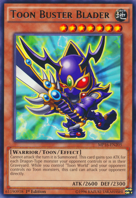 Toon Buster Blader [MP16-EN205] Rare | Deep Dive Games St. Marys