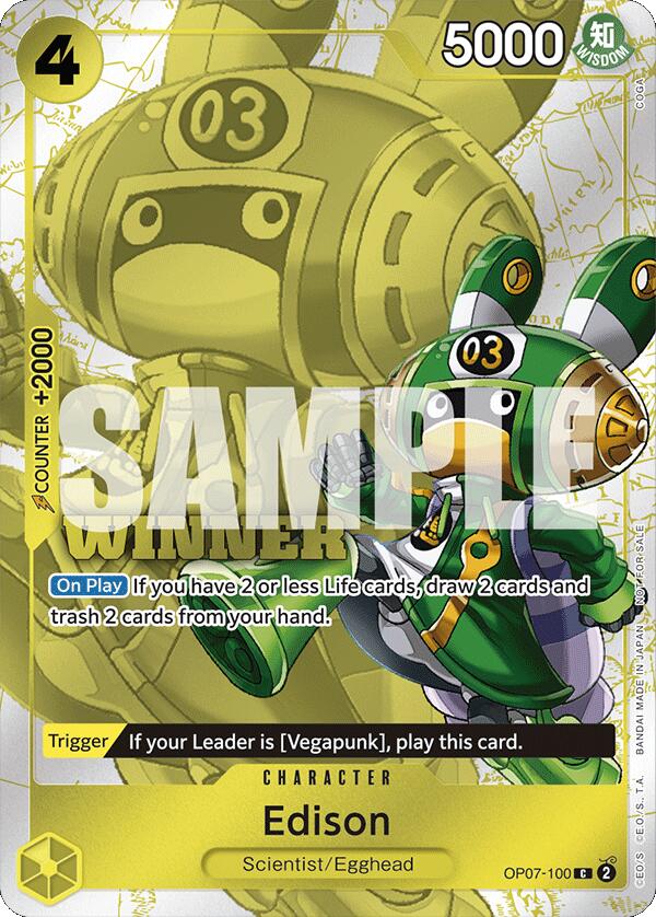 Edison (Winner Pack 2024 Oct.-Dec.) [One Piece Promotion Cards] | Deep Dive Games St. Marys