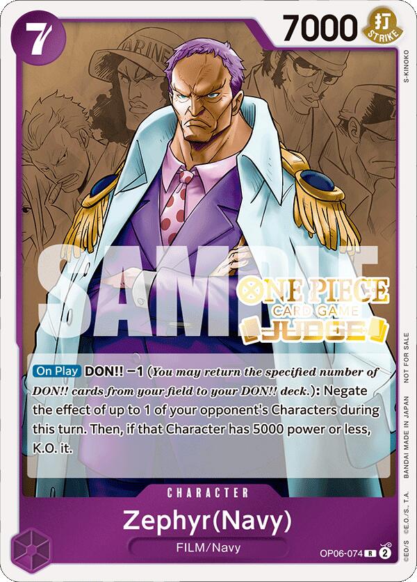 Zephyr (Navy) (Judge Pack Vol. 4) [One Piece Promotion Cards] | Deep Dive Games St. Marys