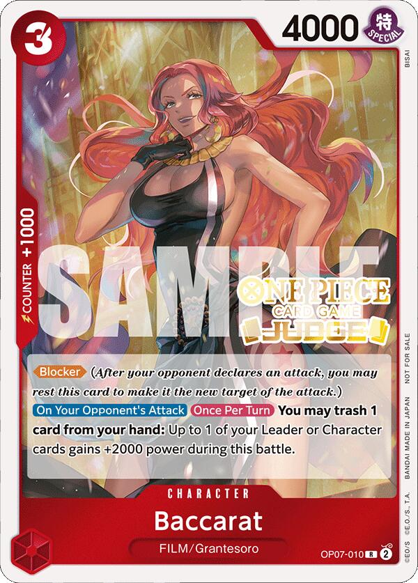 Baccarat (Judge Pack Vol. 4) [One Piece Promotion Cards] | Deep Dive Games St. Marys