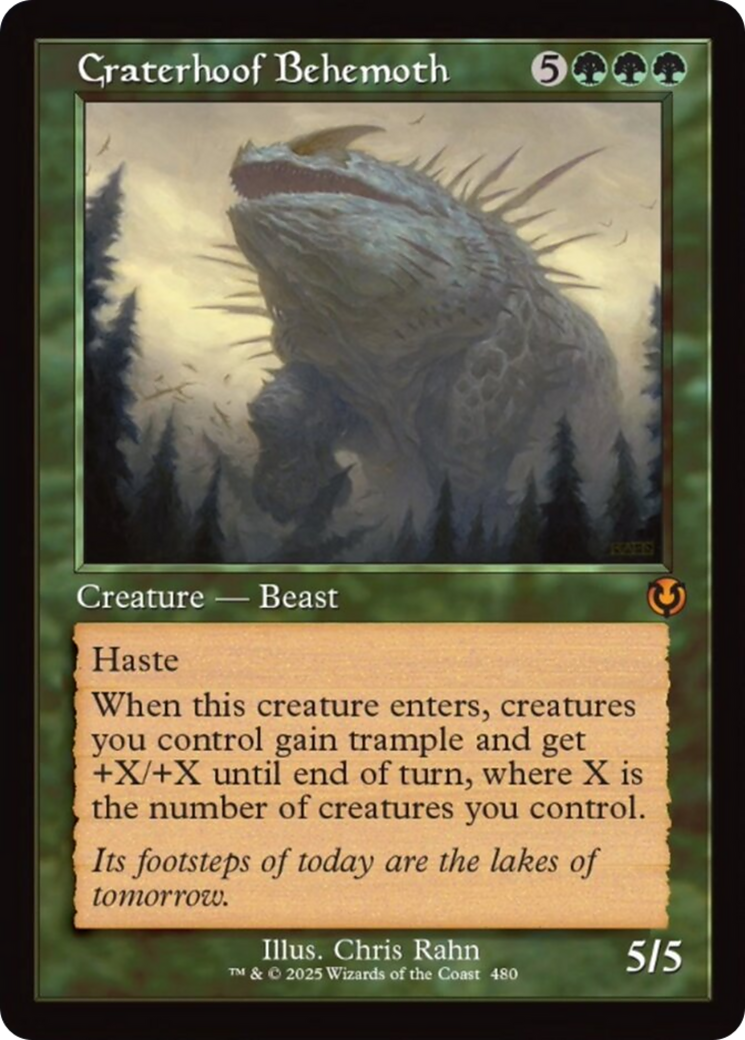 Craterhoof Behemoth (Retro Frame) [Innistrad Remastered] | Deep Dive Games St. Marys