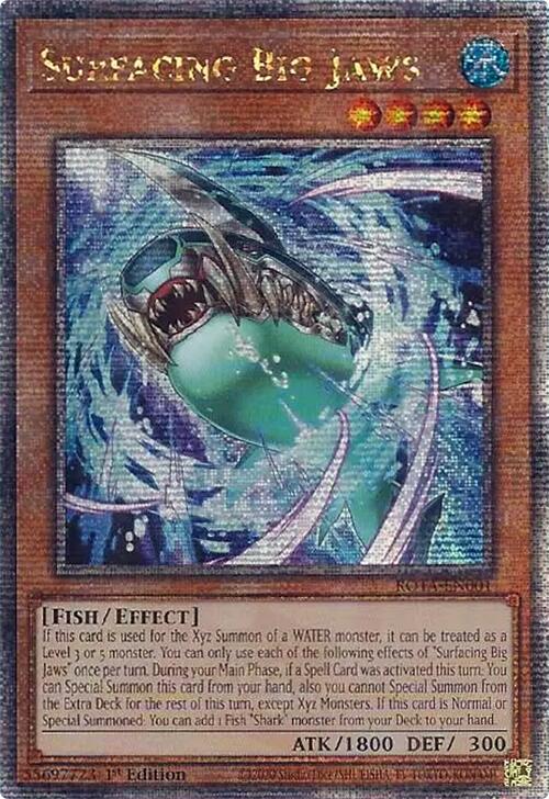 Surfacing Big Jaws (Quarter Century Secret Rare) [ROTA-EN001] Quarter Century Secret Rare | Deep Dive Games St. Marys