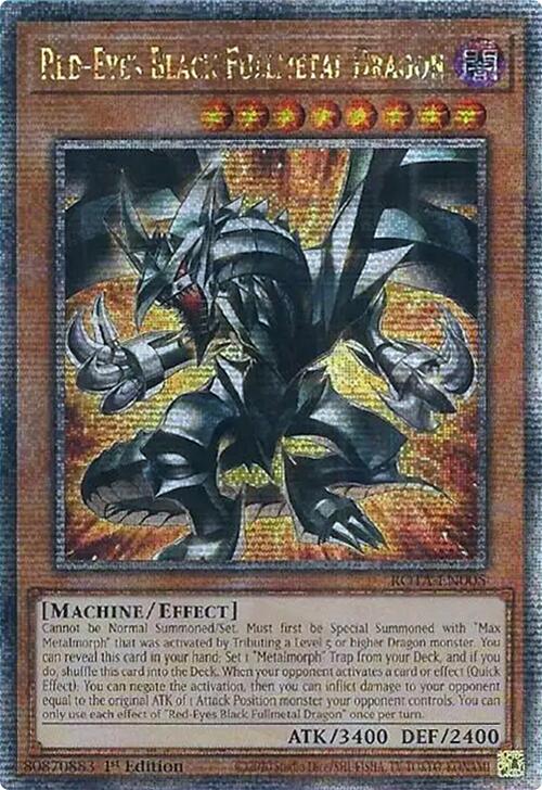 Red-Eyes Black Fullmetal Dragon (Quarter Century Secret Rare) [ROTA-EN005] Quarter Century Secret Rare | Deep Dive Games St. Marys