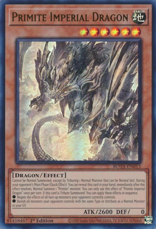 Primite Imperial Dragon [ROTA-EN013] Ultra Rare | Deep Dive Games St. Marys