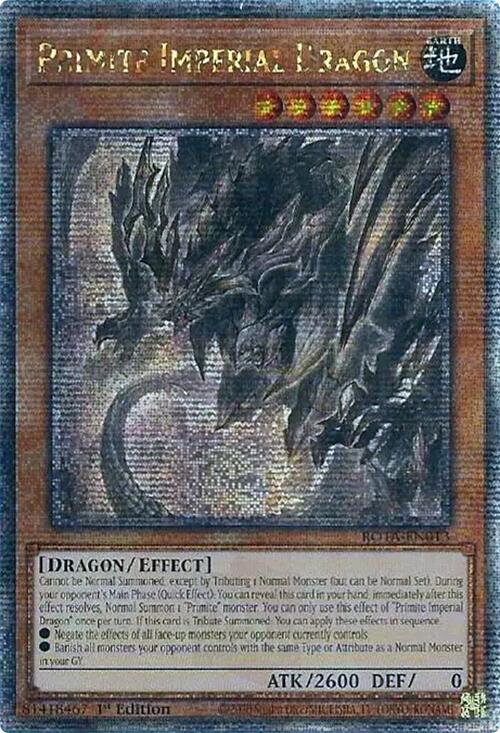 Primite Imperial Dragon (Quarter Century Secret Rare) [ROTA-EN013] Quarter Century Secret Rare | Deep Dive Games St. Marys