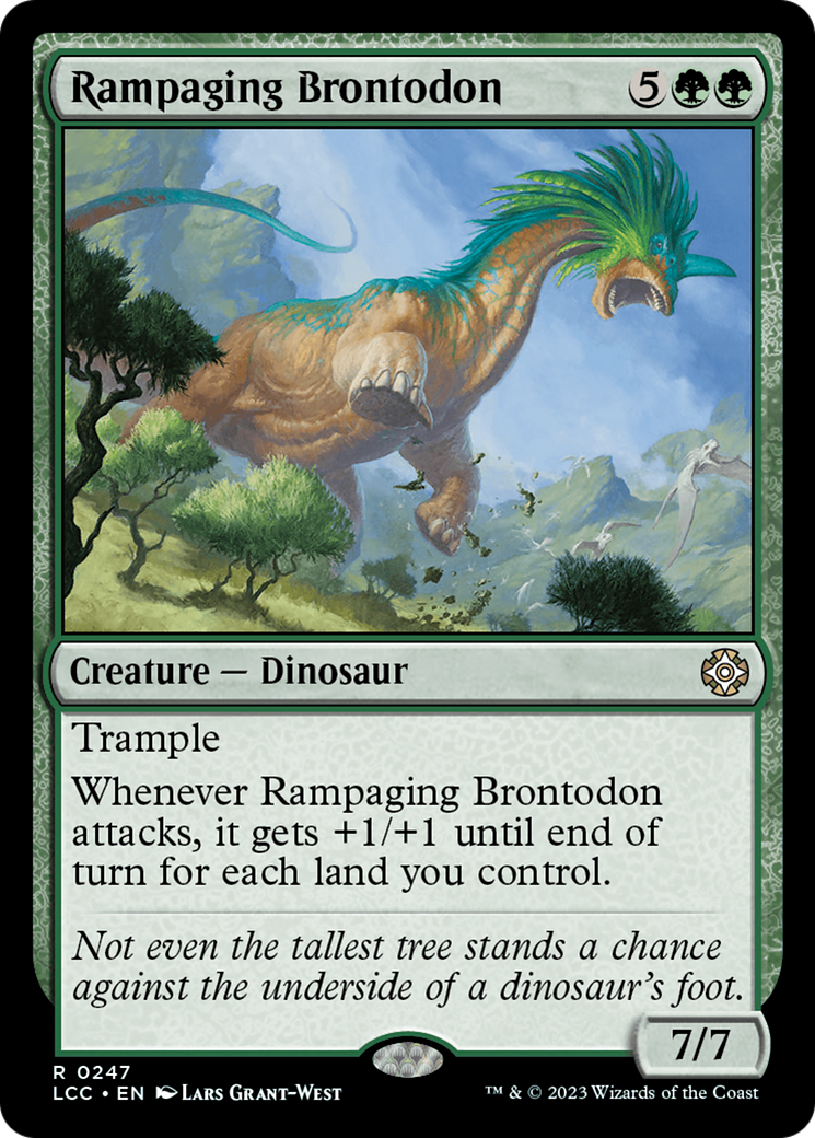 Rampaging Brontodon [The Lost Caverns of Ixalan Commander] | Deep Dive Games St. Marys