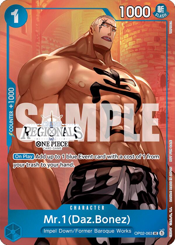 Mr.1 (Daz.Bonez) (Online Regional 2024 Vol. 3) [One Piece Promotion Cards] | Deep Dive Games St. Marys