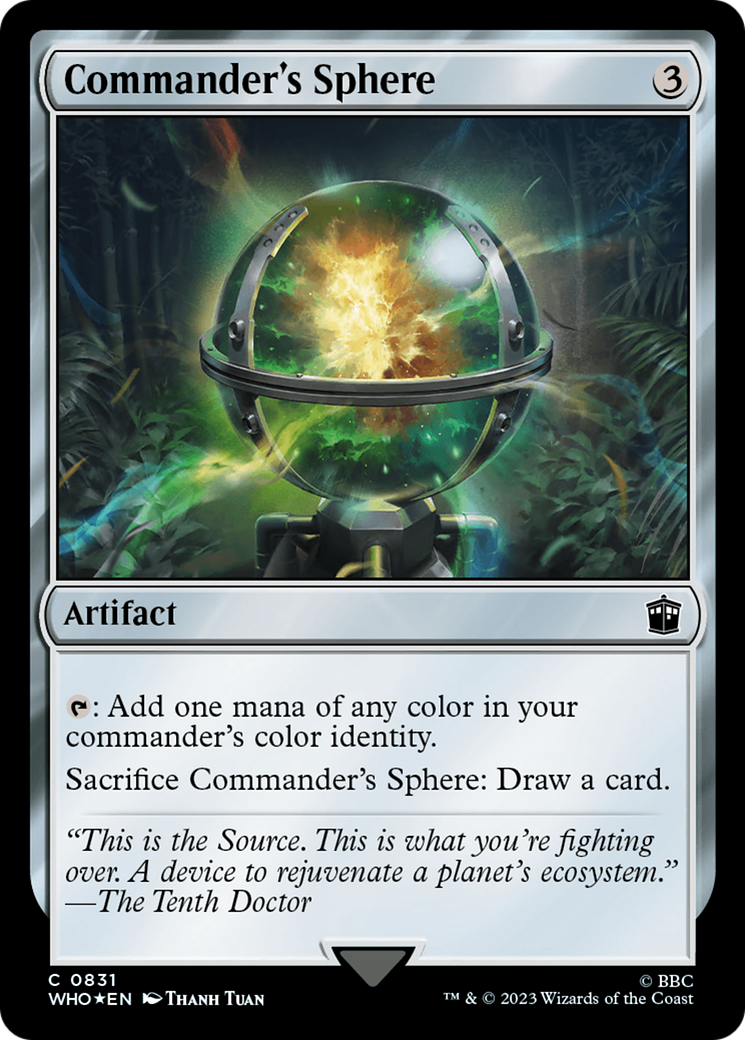Commander's Sphere (Surge Foil) [Doctor Who] | Deep Dive Games St. Marys