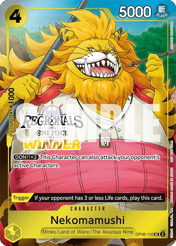 Nekomamushi (Online Regional 2024 Vol. 3) [Winner] [One Piece Promotion Cards] | Deep Dive Games St. Marys