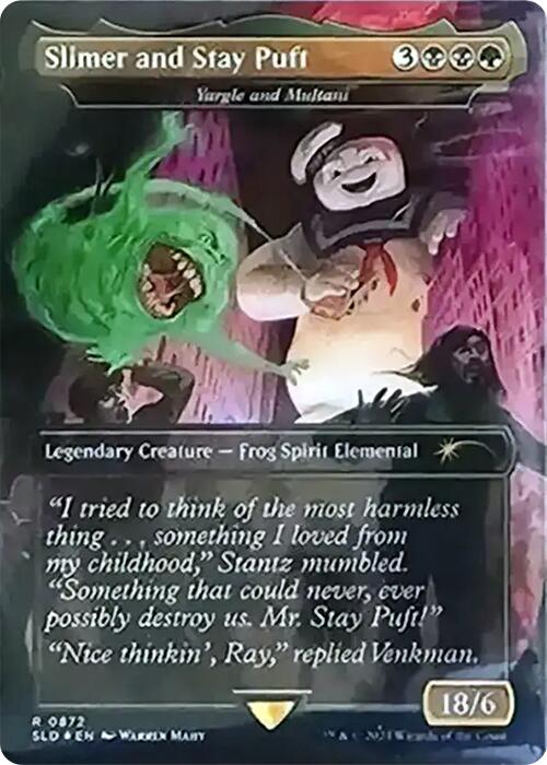 Slimer and Stay Puft - Yargle and Multani (Rainbow Foil) [Secret Lair Drop Series] | Deep Dive Games St. Marys