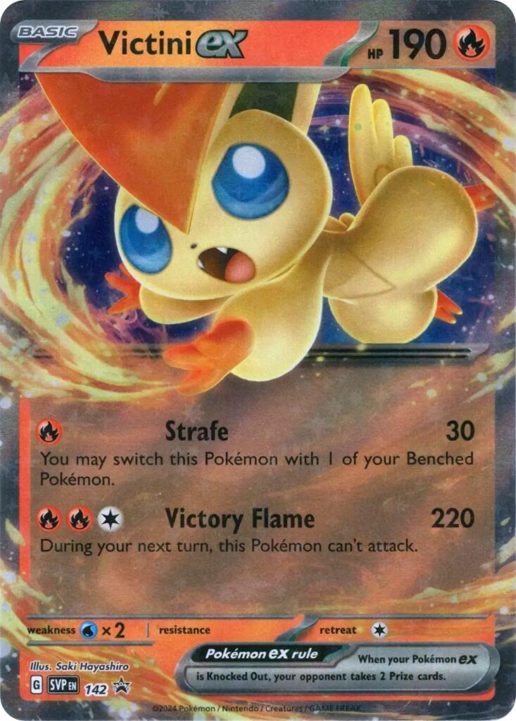 Victini ex (SVP142) [Scarlet & Violet: Black Star Promos] | Deep Dive Games St. Marys