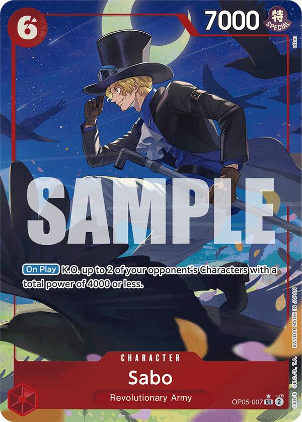 Sabo (OP05-007) (Alternate Art) [Premium Booster -The Best-] | Deep Dive Games St. Marys