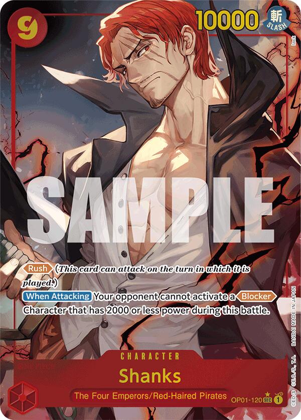 Shanks (OP01-120) (Alternate Art) [Premium Booster -The Best-] | Deep Dive Games St. Marys