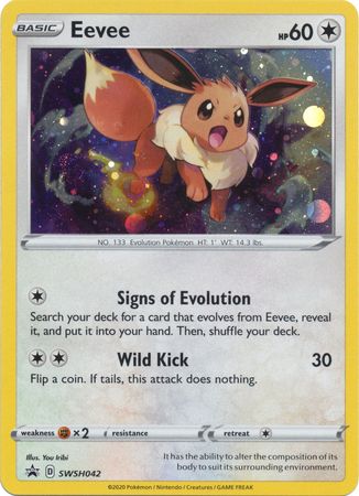 Eevee (SWSH042) [Sword & Shield: Black Star Promos] | Deep Dive Games St. Marys