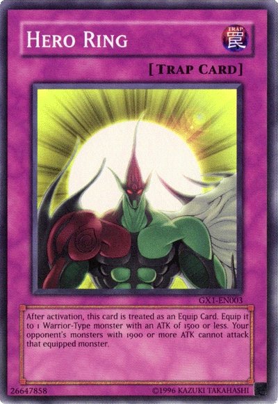 Hero Ring [GX1-EN003] Super Rare | Deep Dive Games St. Marys