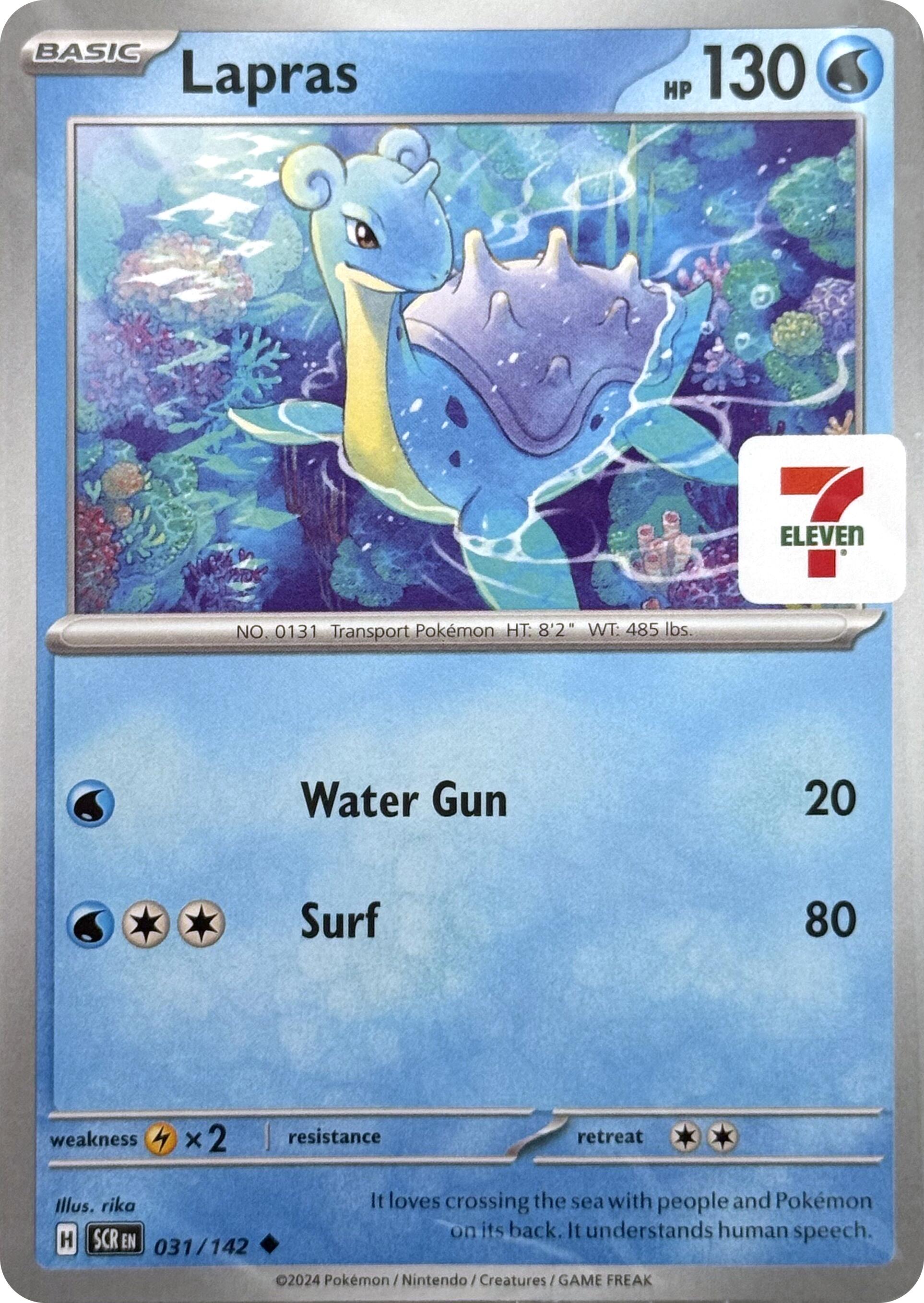 Lapras (031/142) (7-Eleven Promo) [Miscellaneous Cards] | Deep Dive Games St. Marys