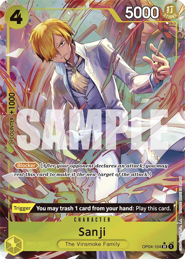 Sanji (OP04-104) (Alternate Art) [Premium Booster -The Best-] | Deep Dive Games St. Marys