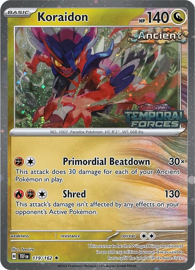 Koraidon (119/162) (European Promo) [Miscellaneous Cards] | Deep Dive Games St. Marys