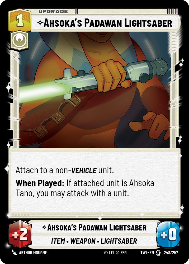 Ahsoka's Padawan Lightsaber (248/257) [Twilight of the Republic] | Deep Dive Games St. Marys