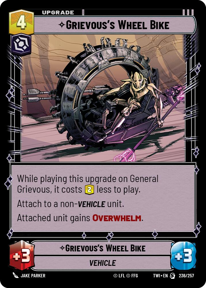 Grievous's Wheel Bike (236/257) [Twilight of the Republic] | Deep Dive Games St. Marys