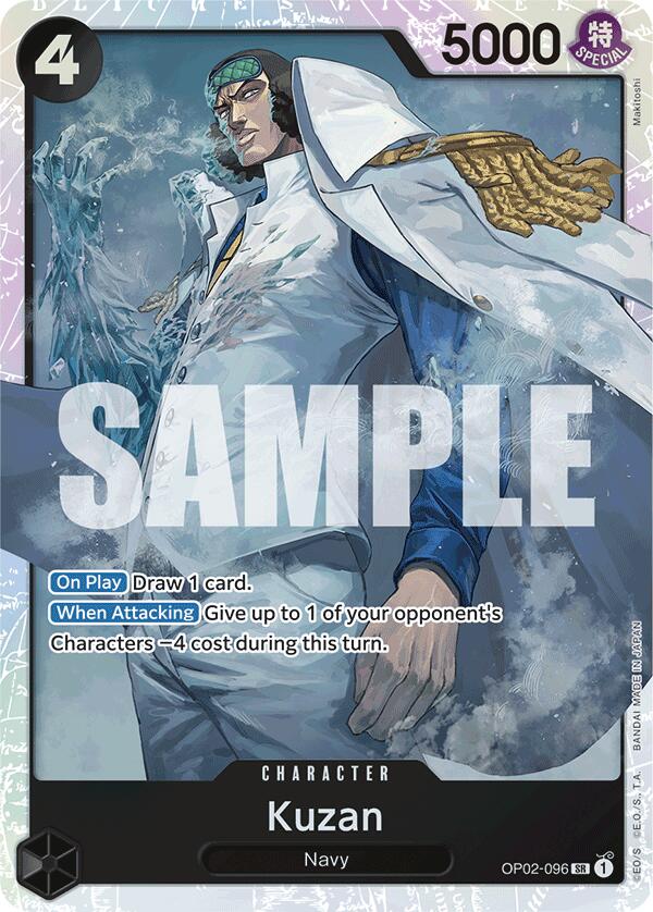 Kuzan (OP02-096) (Reprint) [Premium Booster -The Best-] | Deep Dive Games St. Marys