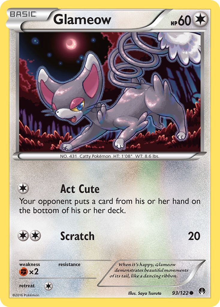 Glameow (93/122) [XY: BREAKpoint] | Deep Dive Games St. Marys