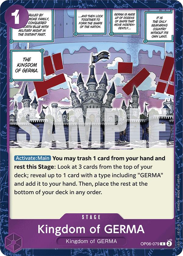 Kingdom of GERMA (Jolly Roger Foil) [Premium Booster -The Best-] | Deep Dive Games St. Marys