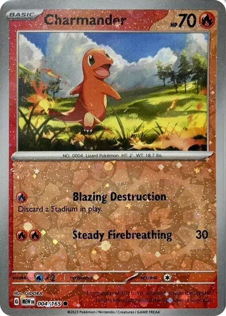 Charmander (004/165) (Cosmos Holo) (Costco Exclusive) [Miscellaneous Cards] | Deep Dive Games St. Marys