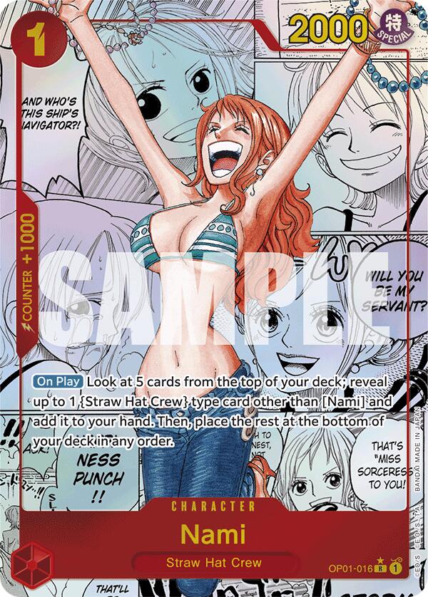 Nami (OP01-016) (Manga) [Premium Booster -The Best-] | Deep Dive Games St. Marys