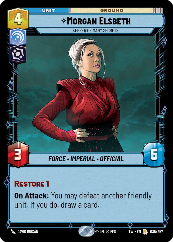 Morgan Elsbeth - Keeper of Many Secrets (035/257) (035/257) [Twilight of the Republic] | Deep Dive Games St. Marys