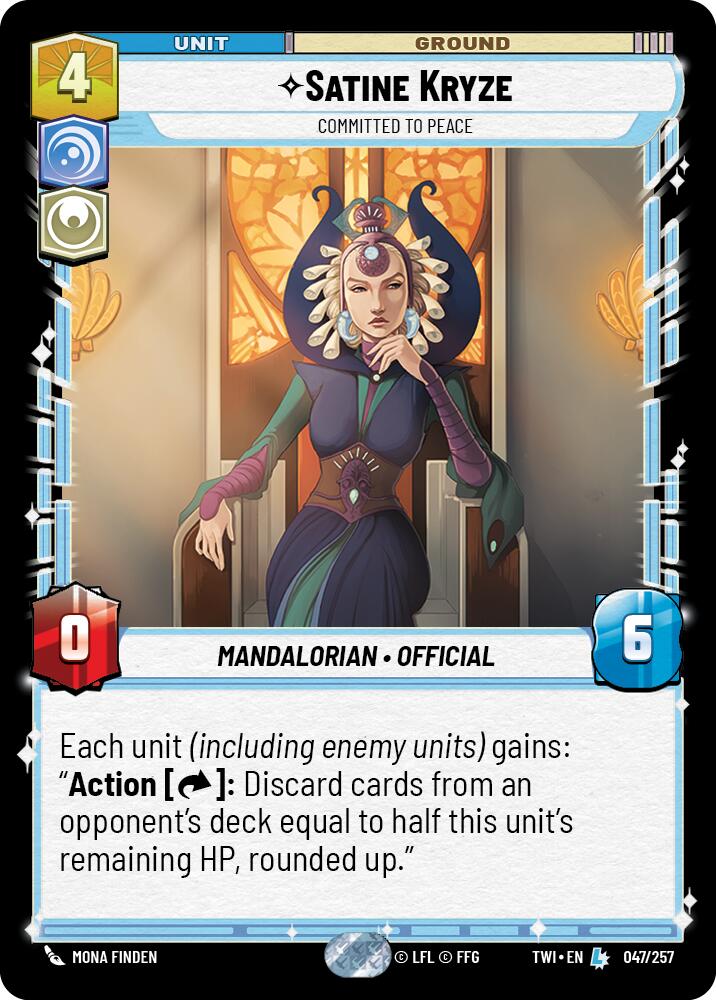 Satine Kryze - Committed to Peace (047/257) (047/257) [Twilight of the Republic] | Deep Dive Games St. Marys