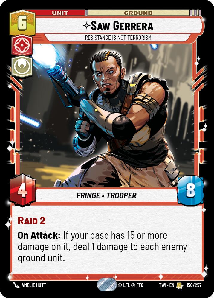 Saw Gerrera - Resistance is Not Terrorism (150/257) (150/257) [Twilight of the Republic] | Deep Dive Games St. Marys