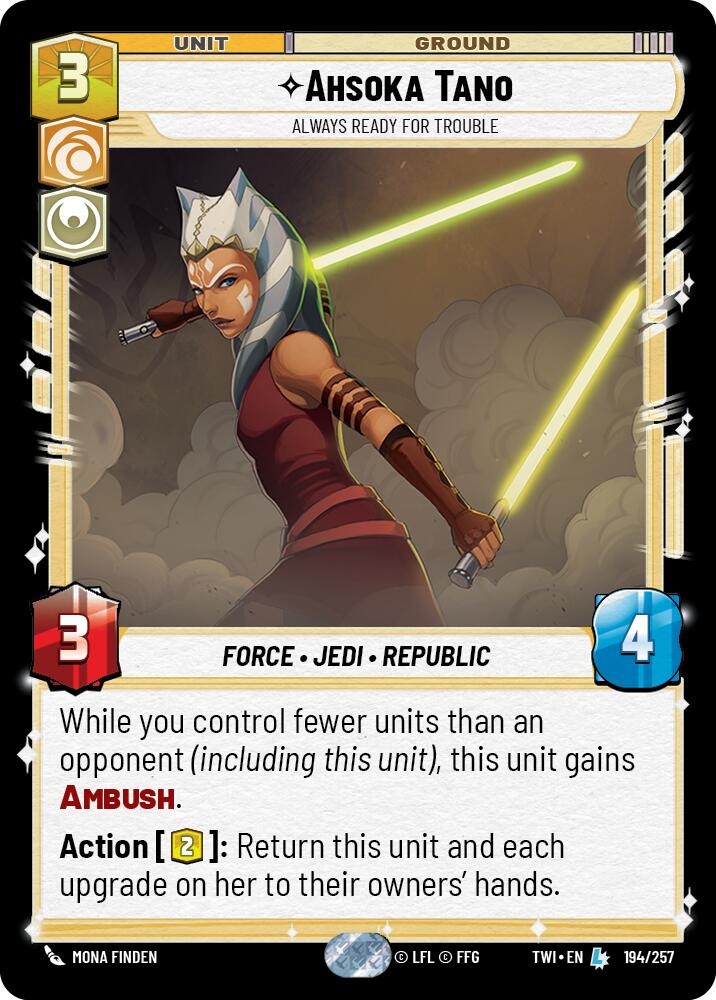 Ahsoka Tano - Always Ready For Trouble (194/257) (194/257) [Twilight of the Republic] | Deep Dive Games St. Marys