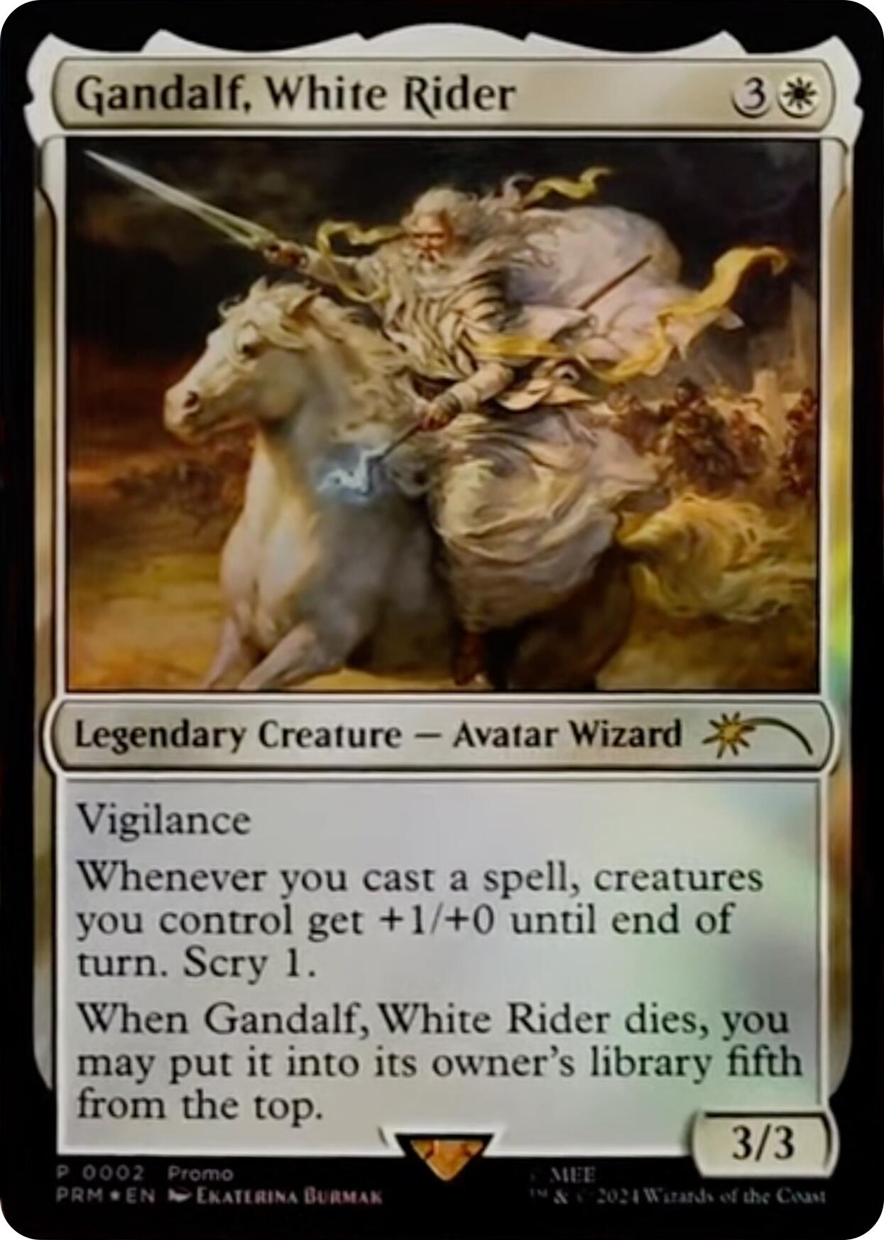 Gandalf, White Rider [Resale Promos] | Deep Dive Games St. Marys