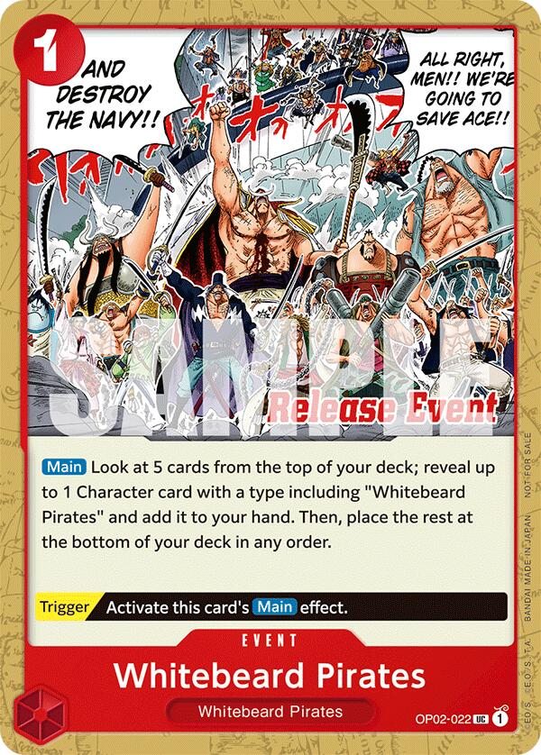 Whitebeard Pirates (ST15 - ST20 Release Event Pack) [One Piece Promotion Cards] | Deep Dive Games St. Marys