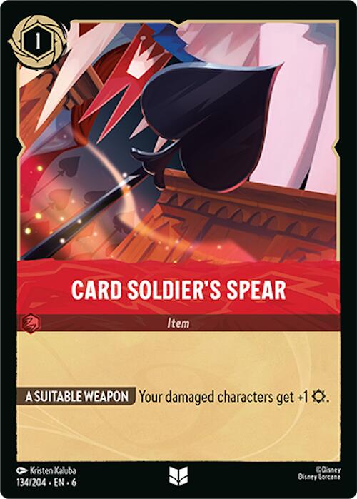 Card Soldier's Spear (134/204) [Azurite Sea] | Deep Dive Games St. Marys