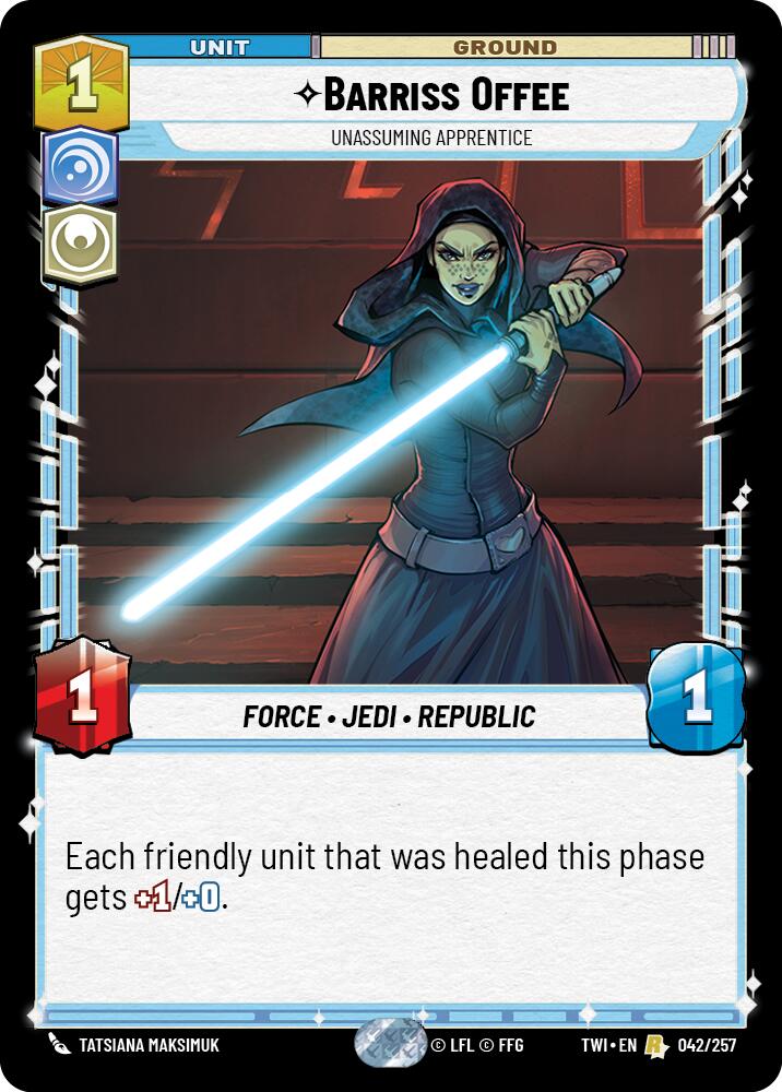 Barriss Offee - Unassuming Apprentice (042/257) (042/257) [Twilight of the Republic] | Deep Dive Games St. Marys