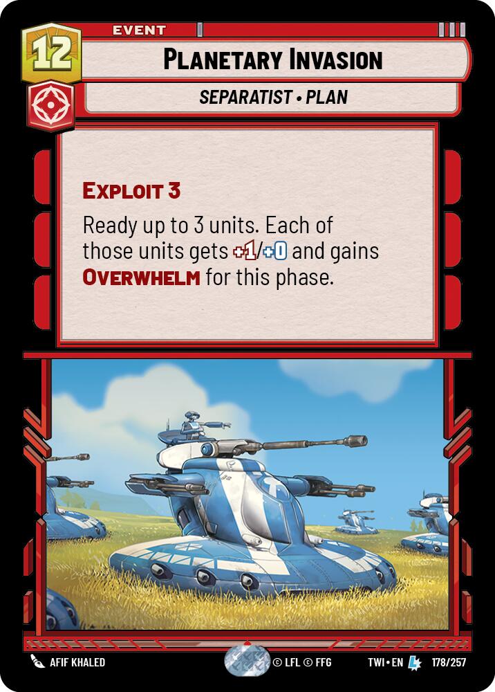 Planetary Invasion (178/257) (178/257) [Twilight of the Republic] | Deep Dive Games St. Marys