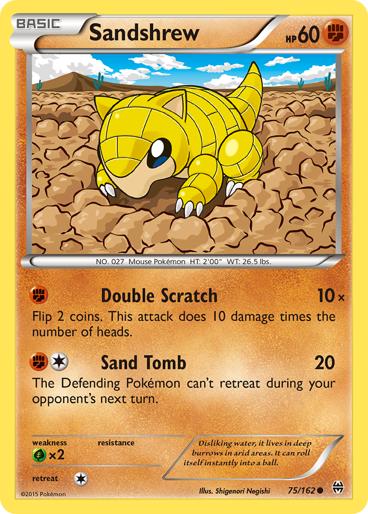 Sandshrew (75/162) [XY: BREAKthrough] | Deep Dive Games St. Marys