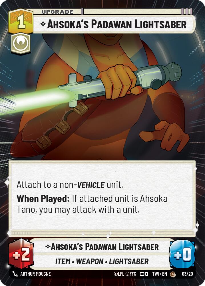 Ahsoka's Padawan Lightsaber (Hyperspace) (3) [Twilight of the Republic] | Deep Dive Games St. Marys